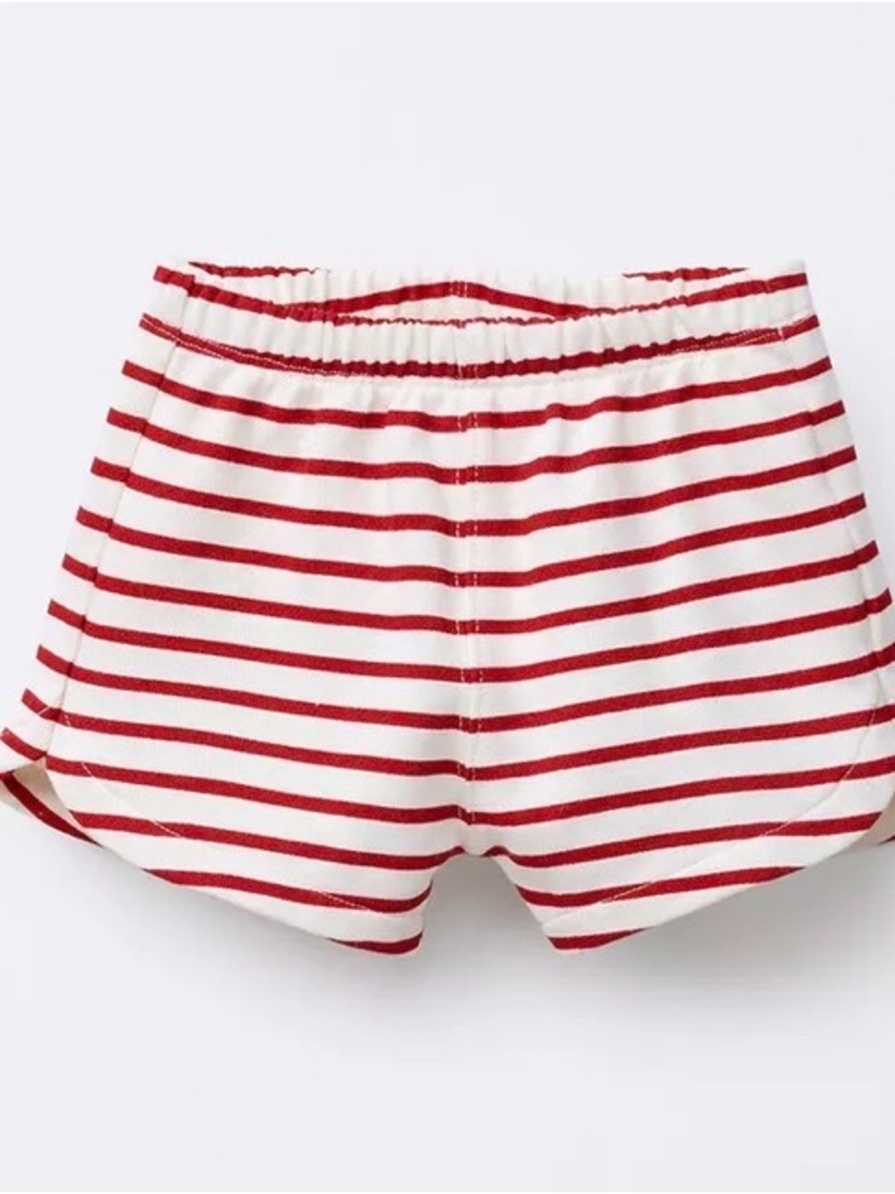Zara Baby Red & White Striped Shorts